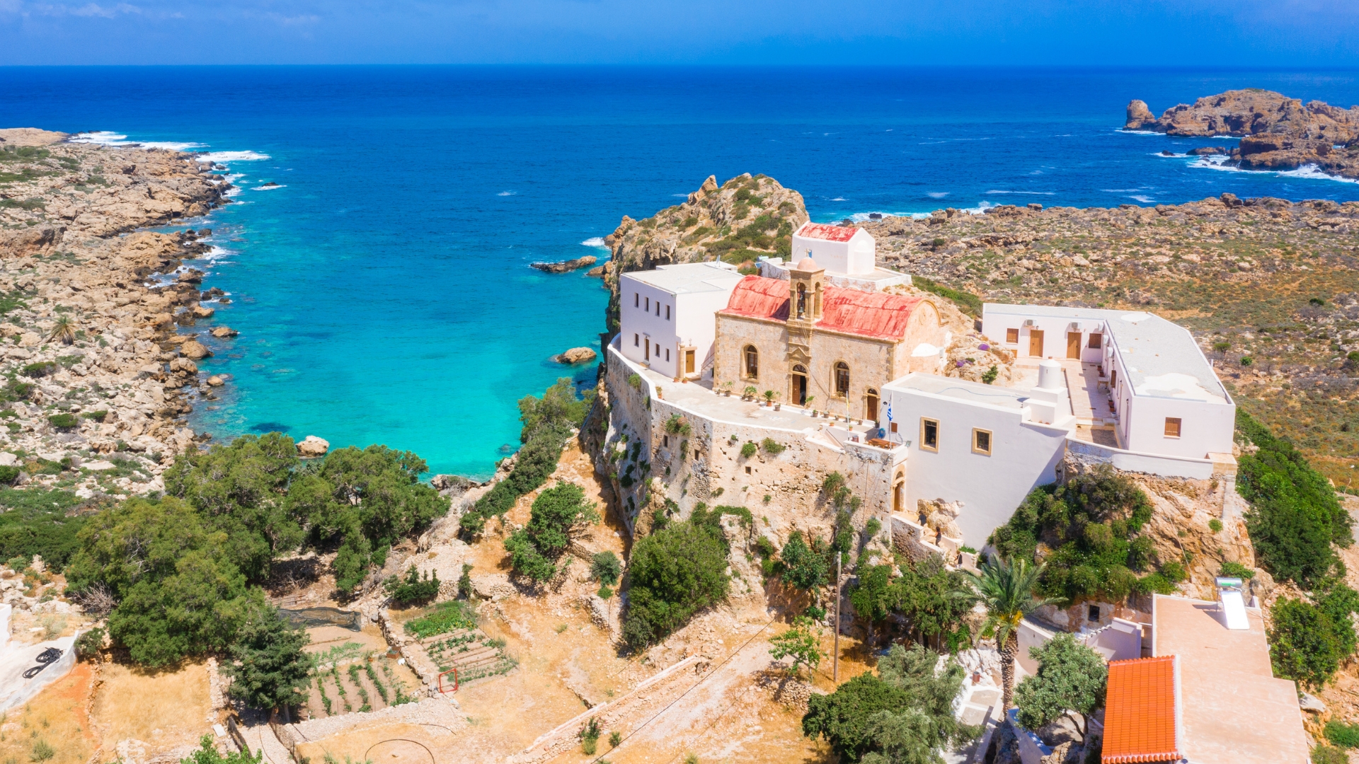 chryssoskalitissa monastery at Elafonisi, Crete