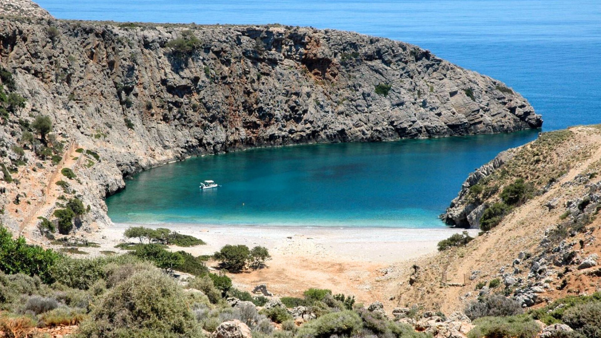 menies beach crete with crown cruises